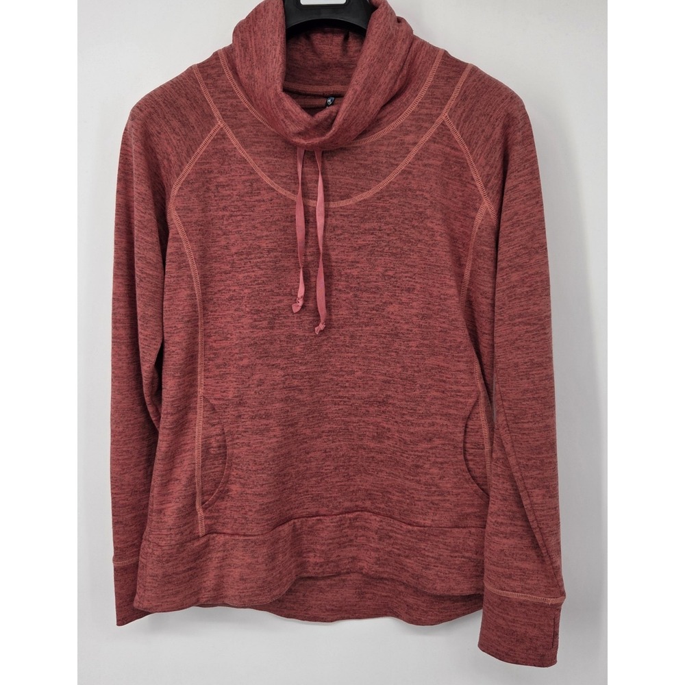 Kuhl Léa Pullover Sweater Women's Size Large Salmon Coral Cowl Neck NWOT
